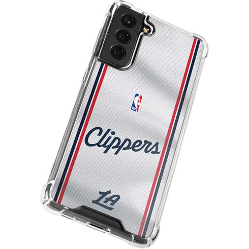 NBA Los Angeles Clippers Team Jersey Galaxy S21 FE Clear Case